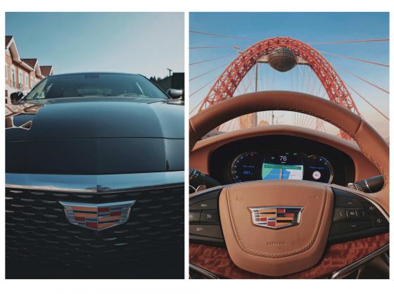 Cadillac CT6 2019 фото руля и передней части авто