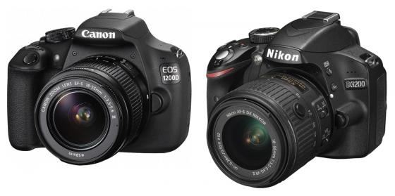 Canon EOS 1200D и Nikon D3200