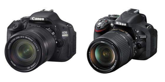 CANON EOS 600D и NIKON D5200